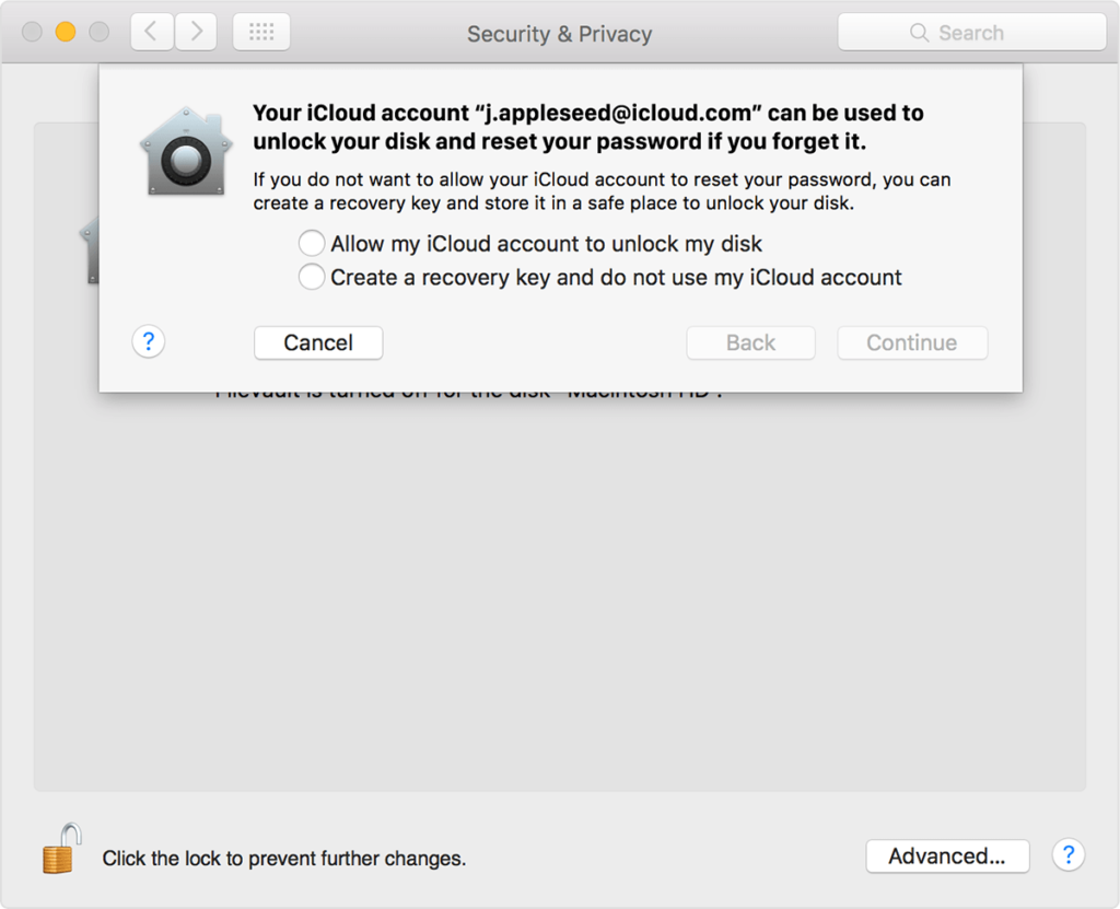 How To Cancel Filevault During Mid Download Mac